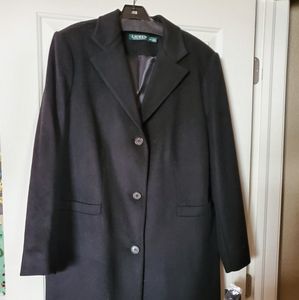 Black walking coat
